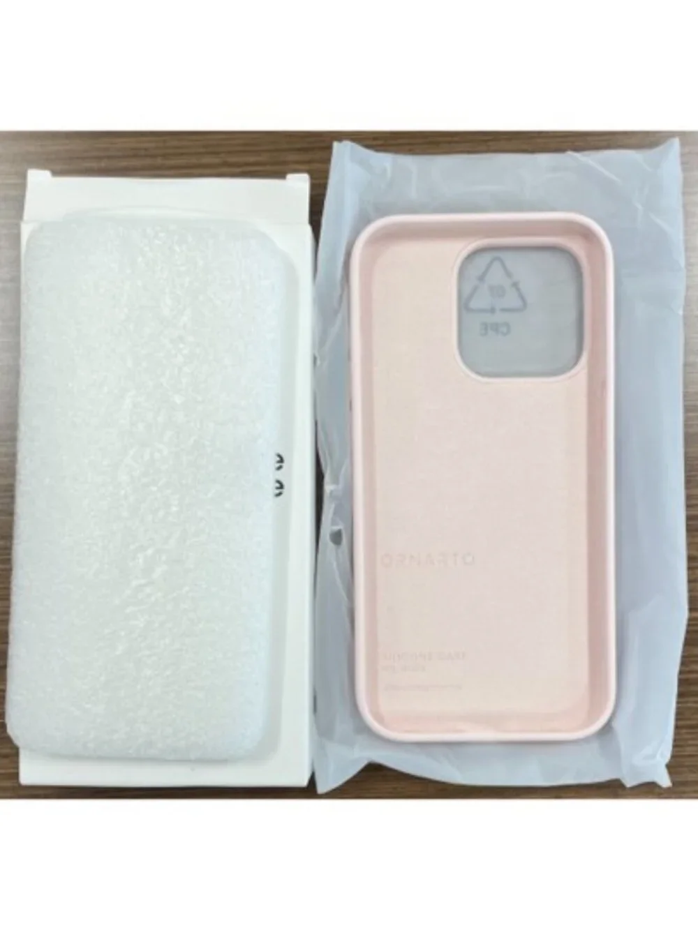 ORNARTO Chalk Pink Slim Liquid Silicone Protective Case iPhone 14 Pro